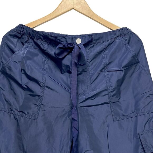 STAUD Navy Blue Camila Trousers Lounge Pants Cargo Wide Leg Loose Pockets US 2 - Picture 9 of 13